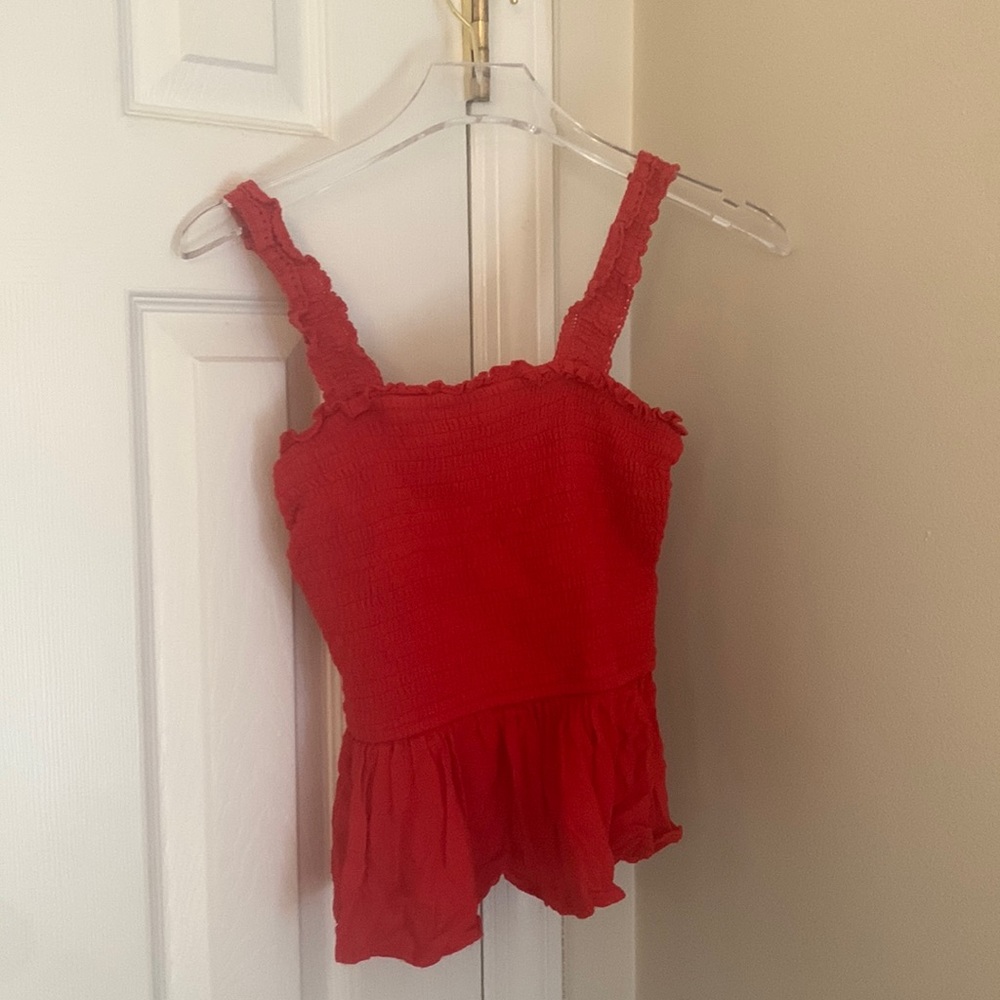 Red tank top